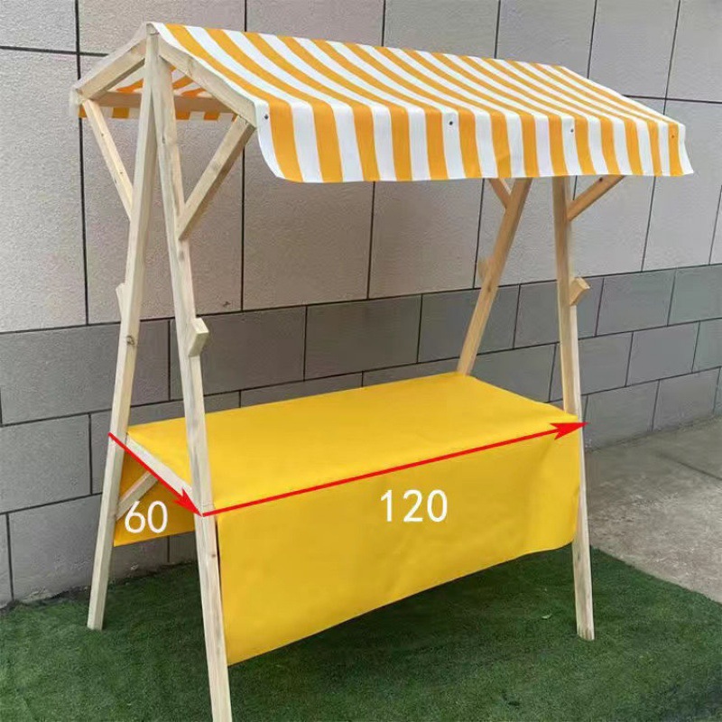 地摊架子夜市网红展示架集市木质活动车棚摆摊市集摊位户外促销架