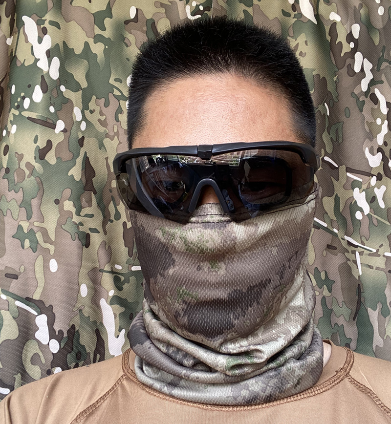 军鹰特种兵军迷围脖户外透气夏季防晒战术伪装迷彩头套