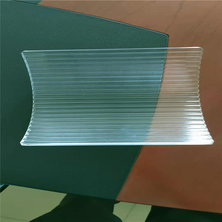 厂家供应条纹长虹玻璃批发厚度4mm8mm家电瓦楞弯钢化工艺玻璃