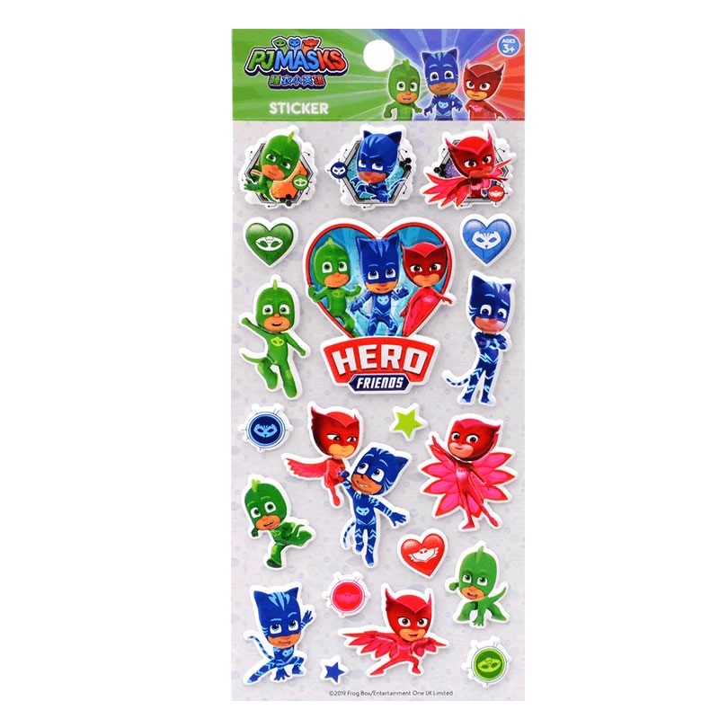 Shanle Pajamas Little Hero Stickers Children's Toys Three-Dimensional Bubble Sticker Baby Boy and Girl Baby Reward Stickers