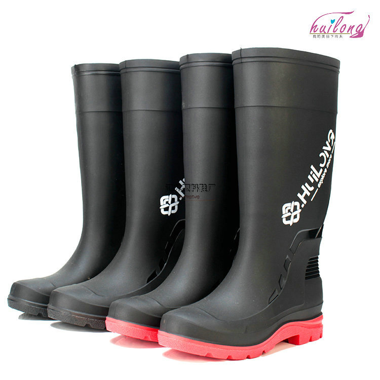 539男款新高筒厚质感雨鞋防水水靴耐磨耐脏轻便厚重实感成人雨靴