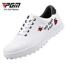 PGM厂家直供 高尔夫球鞋 女士防水鞋子 韩版百搭小白鞋 柔软透气