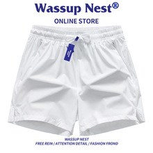 WASSUP冰丝三分裤男休闲裤跑步速干健身田径训练篮球裤子运动短裤