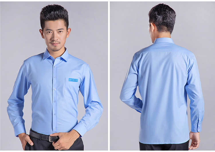 中建工作服现货批发蓝色中建衬衫中国建筑ci系统工装蓝色衬衣男女