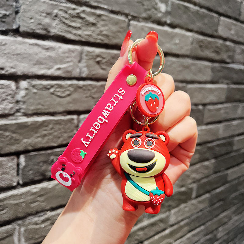 Clow M Cute Cinnamon Dog Doll Key Chain Couple Car Key Pendant Schoolbag Pendant Wholesale Keychain