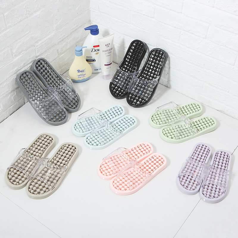 Bathroom Bath Slippers Non-Slip Summer Household Hole Shoes Quick-Drying Massage Hollow Indoor Home Vulnerability Sandals