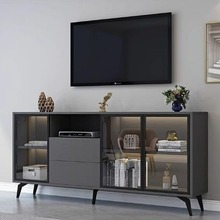 电视柜简约现代客厅家用高款收纳储物柜2023新款组合卧室电视机柜