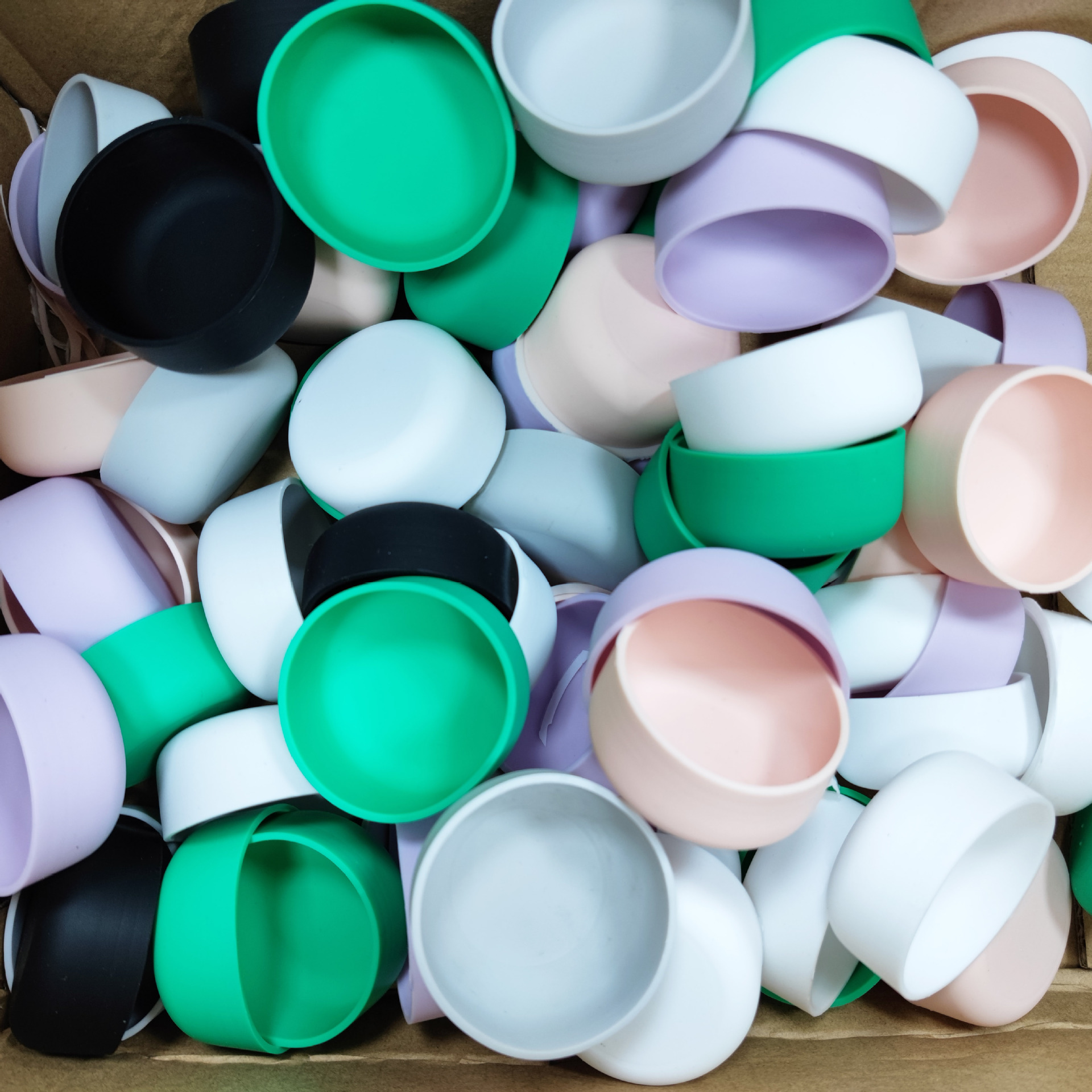 hydro flask硅胶杯套 250ml波士顿圆瓶防滑防摔硅胶底座杯套现货