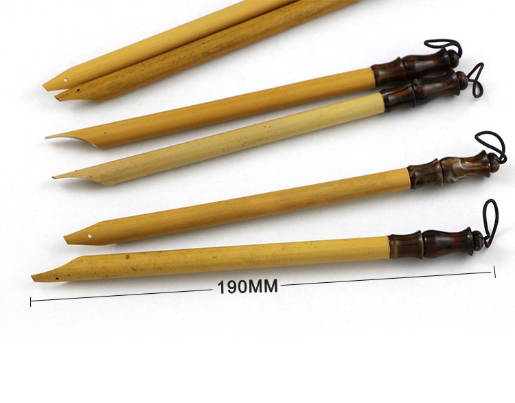 竹子蘸水笔钢笔 藏文艺术字绘画钢笔左斜右斜平头蘸水钢笔dip pen