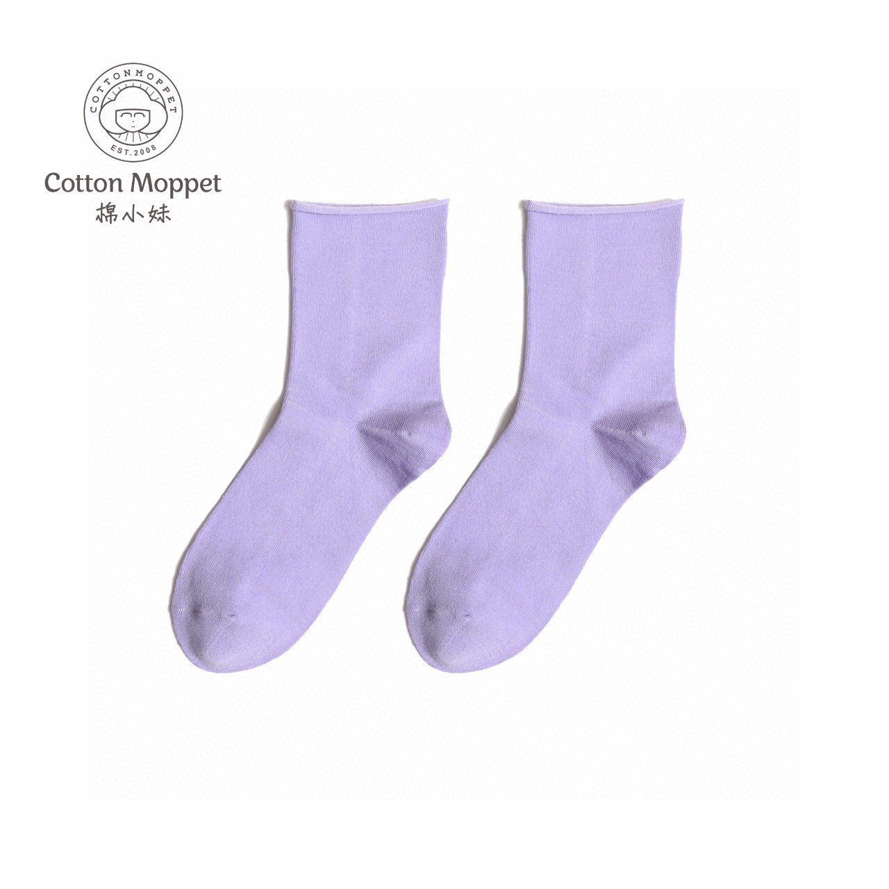 棉小妹2021秋冬新款棉小妹7685莫代尔卷边女袜