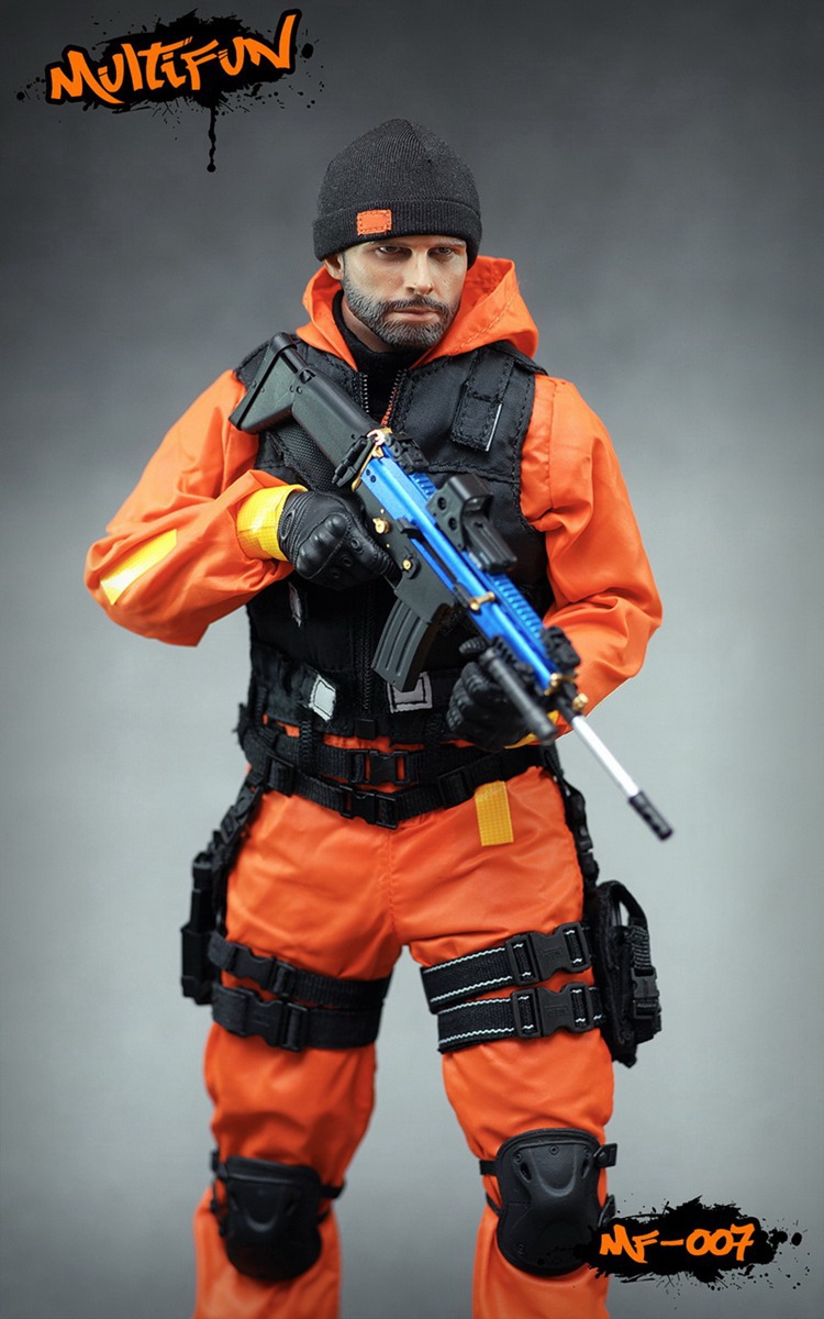 现货multifun 1/6兵人 mf007 武装服饰 疫区特工 装备套装