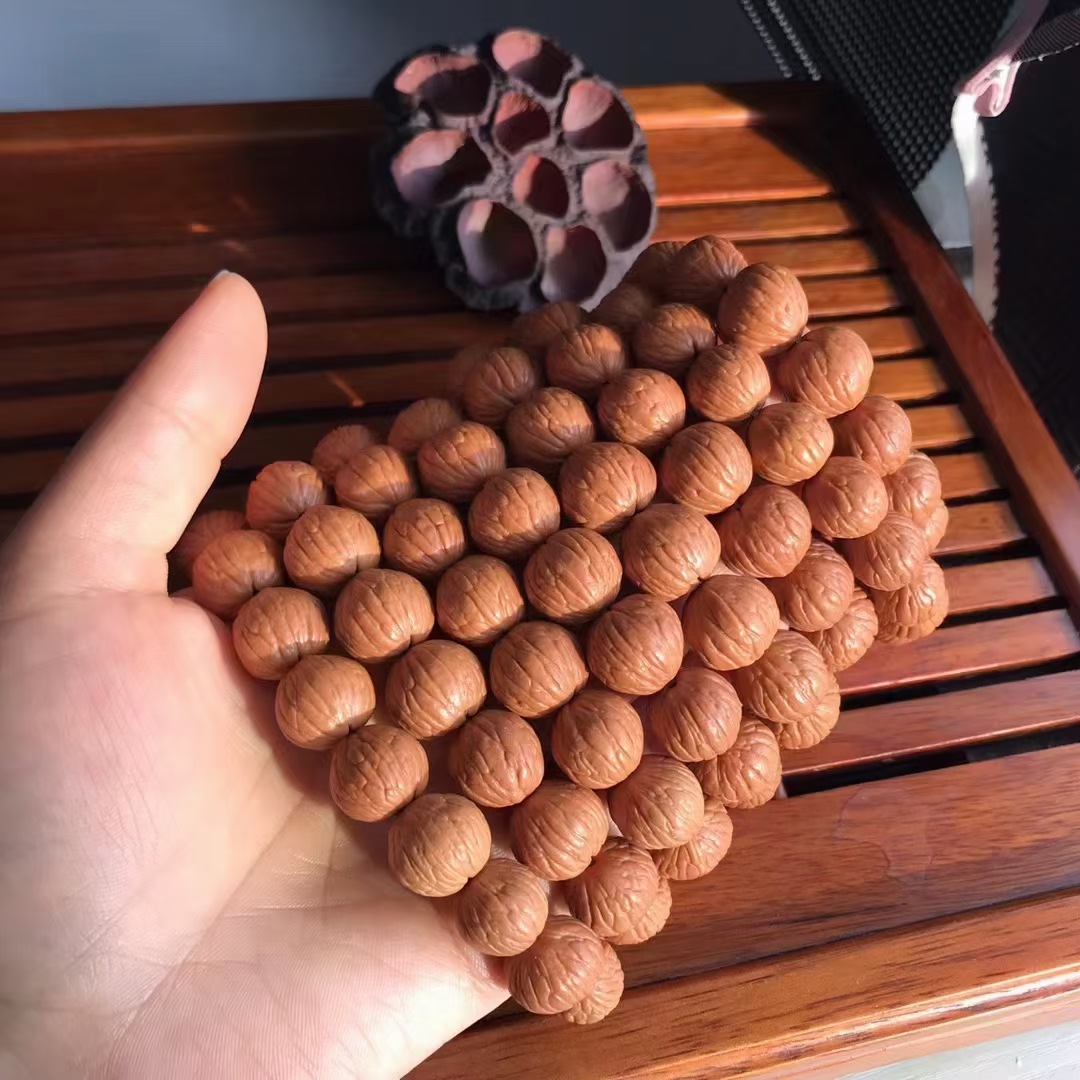 土豪猴头凤羽猴头核桃单圈文玩猴头108长串猴头手串 大量批发