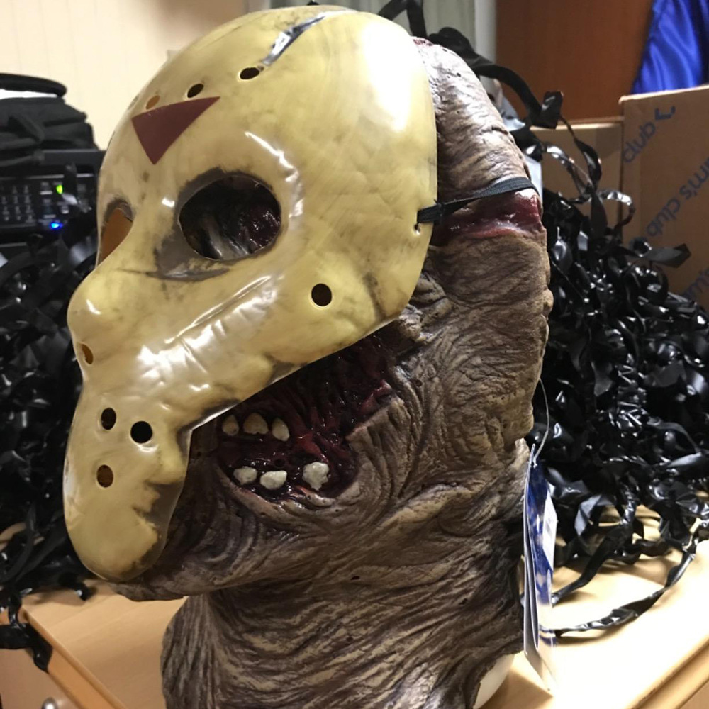万圣节黑色星期五杰森面具弗莱迪大战杰森化装派对乳胶恐怖面具