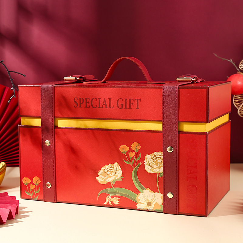 喜糖盒伴手礼盒结婚礼盒空盒精美礼盒包装盒高级感伴娘伴郎礼品盒-阿