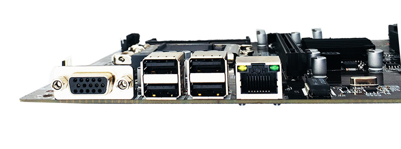 b75直插八卡多显卡8个gpu主板无需转接大间距 代6卡12 b250 b85