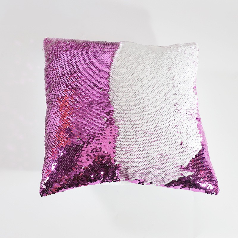 Heat Transfer Printing Pillow Sequin Personality Color-Changing Magic Cushion Creative Sequin Pillow Cover Velvet Sequin Pillow for Junior High School