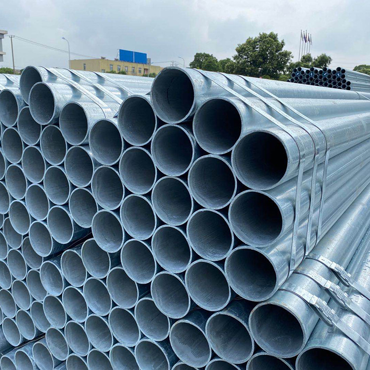 钢管玉米囤镀锌管镀锌dn100空心圆管48脚手架管穿线管消防管150