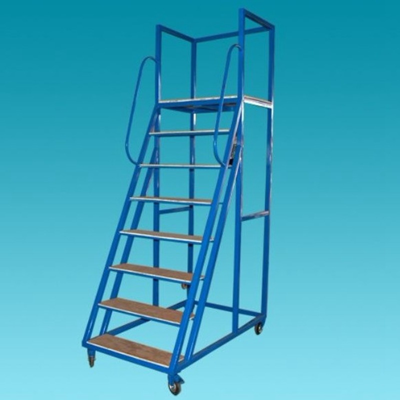 移动梯移动楼梯仓库登高车移动平台梯库房货架登高梯货架梯子