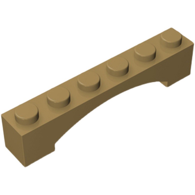 兼容乐高3455砖拱1x6高架拱92950弯曲砖块拱形砖diy建筑城市积木