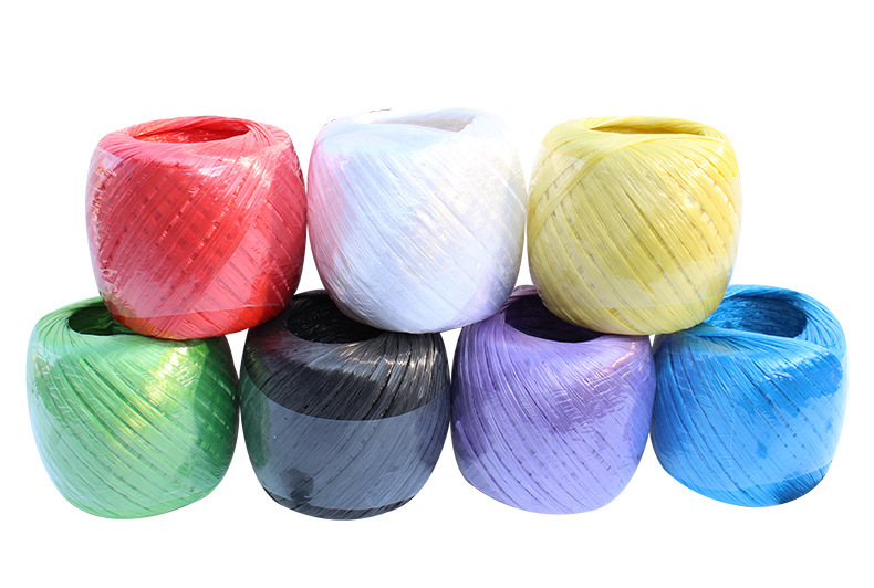 批发50克捆扎绳球塑料打包绳子pp聚丙烯捆扎绳撕裂带包装扎口绳