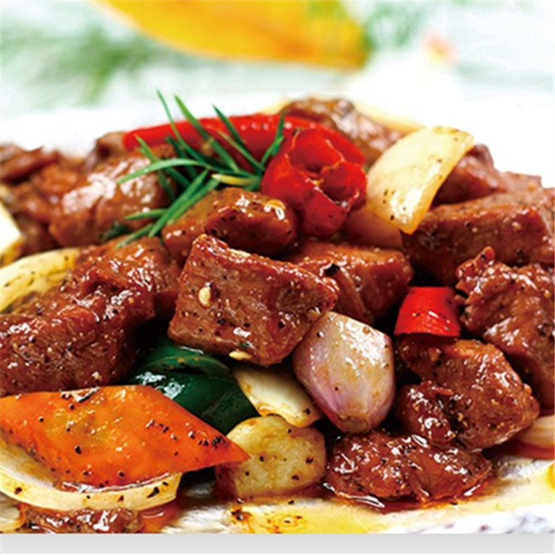 如意三宝雪花牛仔粒300g*30包腌制牛肉粒冷冻半成品酒店餐饮烧烤