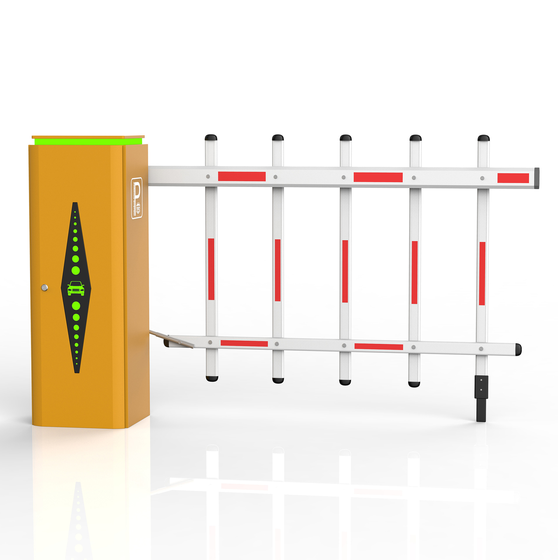 小区门口栏杆电动门卫升降杆自动遥控起落杆智能停车场直杆道闸机