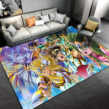 Anime Saint Seiya Pattern Floor Mat Gold Saint Carpet Door M