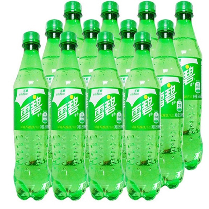 500ml12瓶装无糖雪碧零卡路里无热量碳酸饮料汽水可口可乐出品