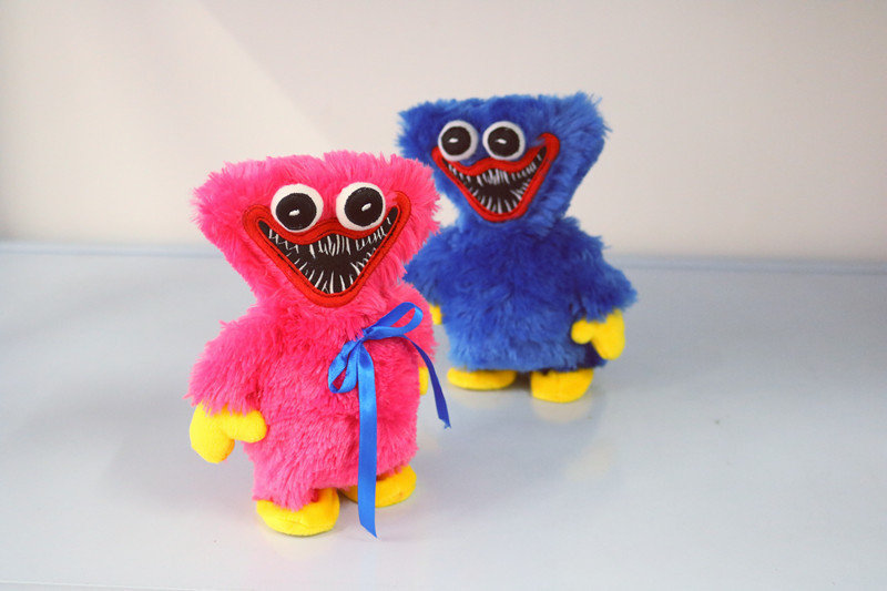 跨境新款poppy playtime huggy wuggy游戏同款电动走路毛绒玩具