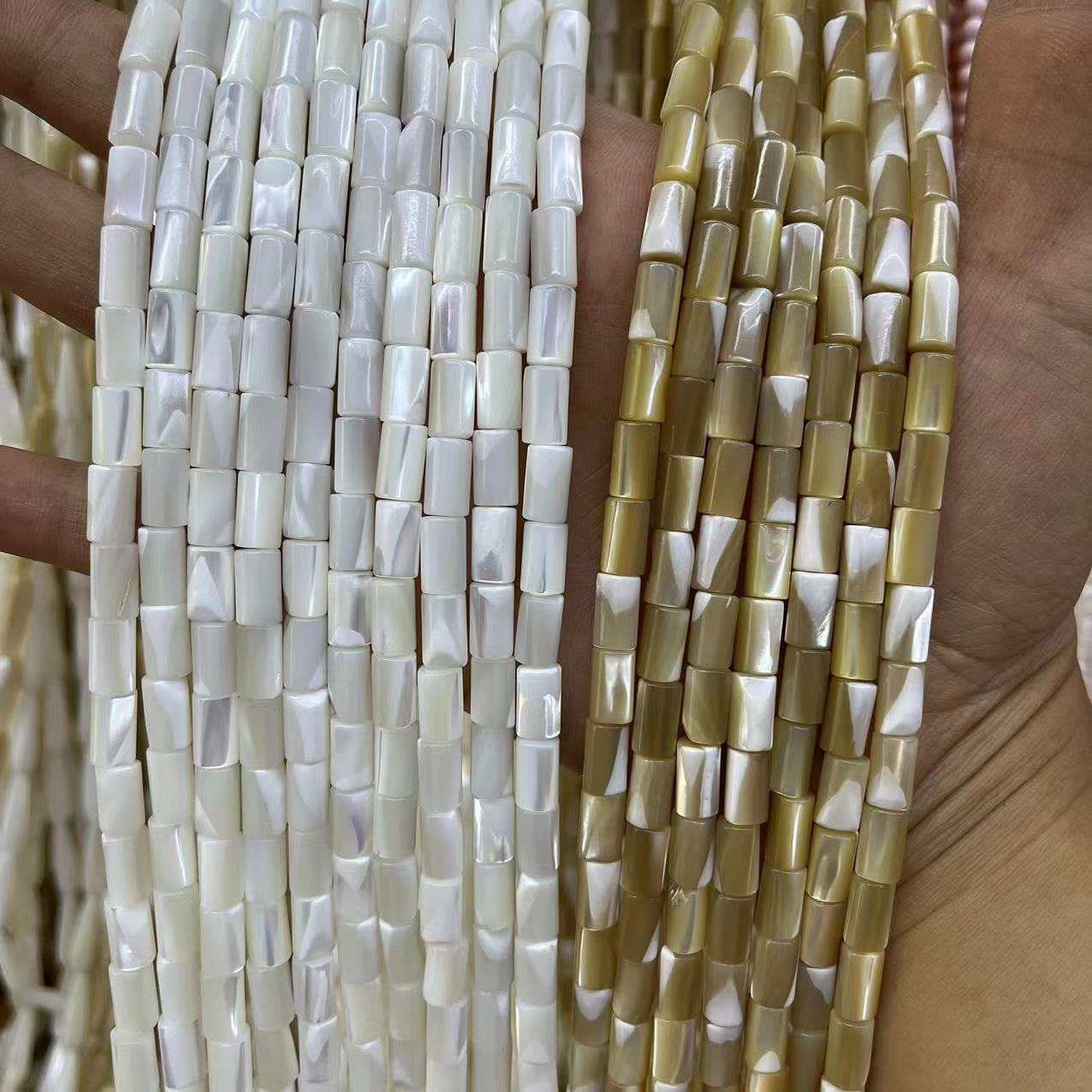 马蹄螺贝壳6x10mm圆管 管珠圆柱贝壳diy服饰配件项链手链配件批发