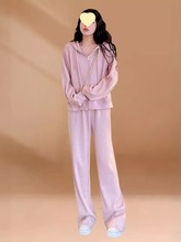 懒人套装女春季韩版藏肉显瘦慵懒感运动卫衣休闲裤两件套一件代发