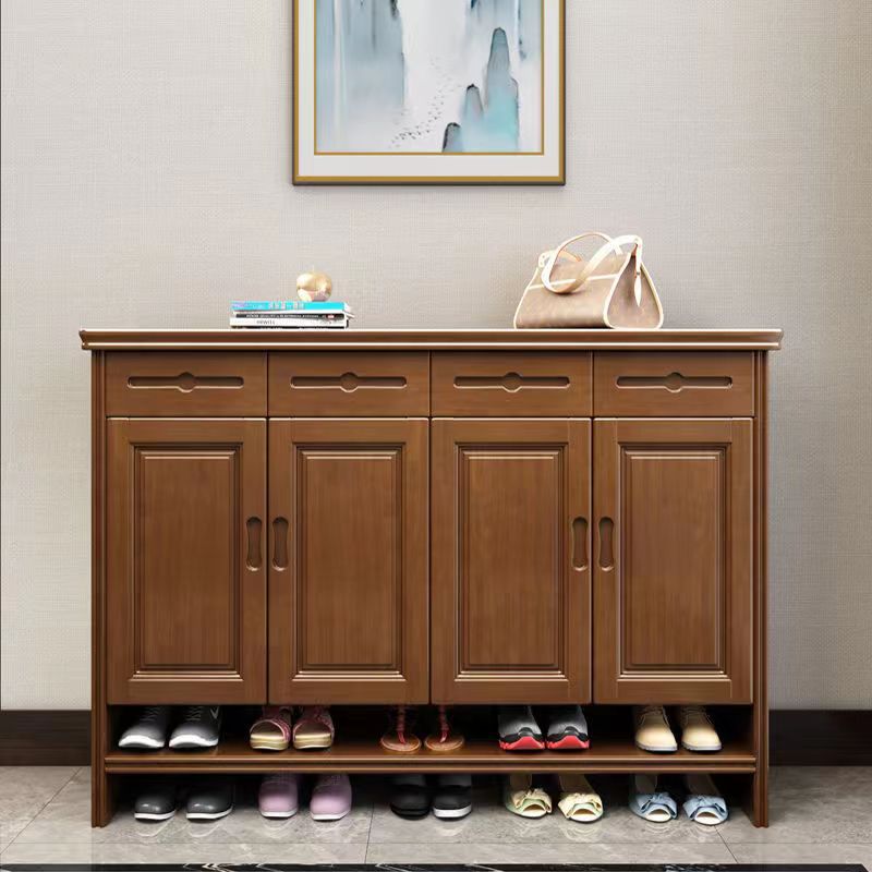 鞋柜特价清仓家用门口实木鞋柜玄关进门鞋柜实木大容量超大鞋柜