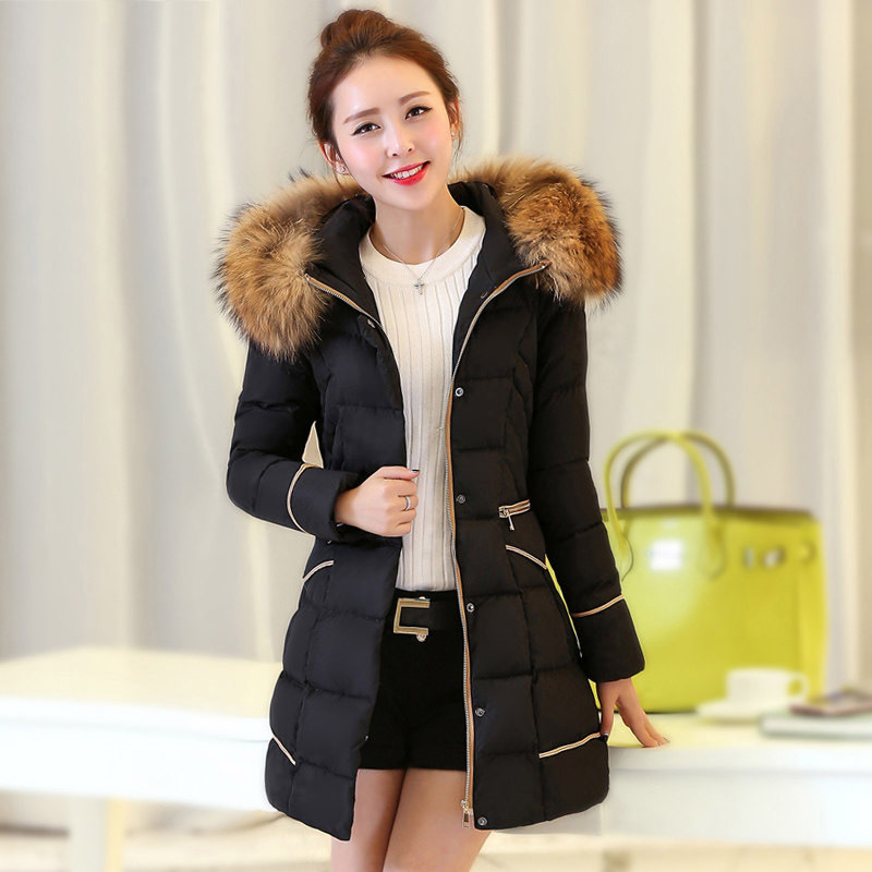 羽绒服女小个子中长款150cm修身白鸭绒155矮个子冬装搭配显高外套