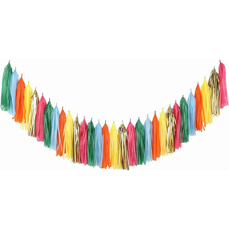 Factory Wholesale Bright Tassel Pet Latte Art Birthday Arrangement Decoration Wedding Tinsel Curtain Party Supplies Wholesale