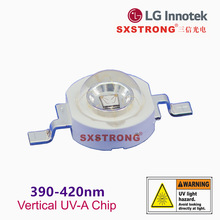 高能量3wLG45芯片uva紫光led灯珠 390nm395NM固化UV验钞装饰灯