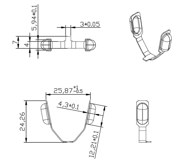 车载充电器点烟器 自主研发 铁镀镍 配套五金 插头电源五金