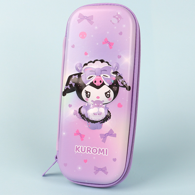 网红小学生3d文具盒男幼儿园铅笔盒女孩硬壳收纳盒儿童卡通笔袋