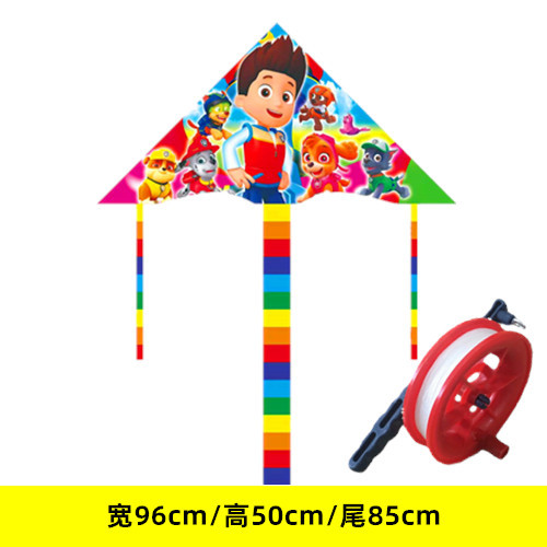 1 M Triangle New Small Curved Edge Children's Cartoon Kite Princess Wholesale Breeze Easy to Fly Stall Weifang Manufacturer