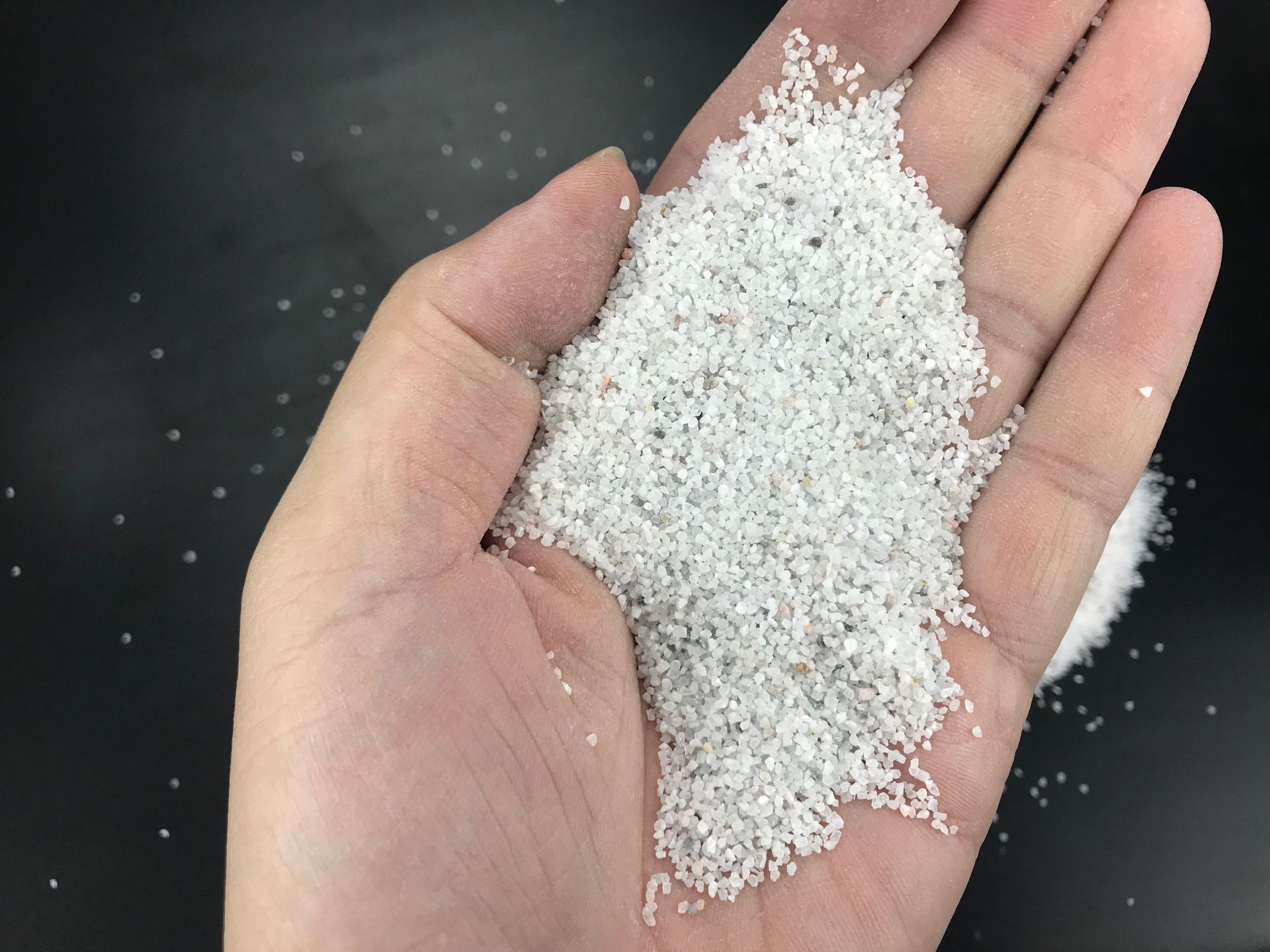 建筑砂料瓷砖胶填充白砂80目白砂大理石砂白晶砂