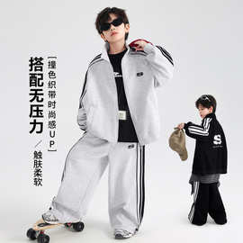 男大童秋季韩范学院风运动套装2025新款青少年儿童秋装户外两件套