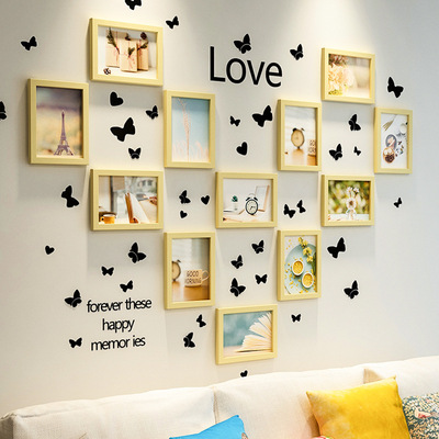 创意相框组合照片墙客厅挂墙网红房间墙上装饰品可洗相片墙免打孔