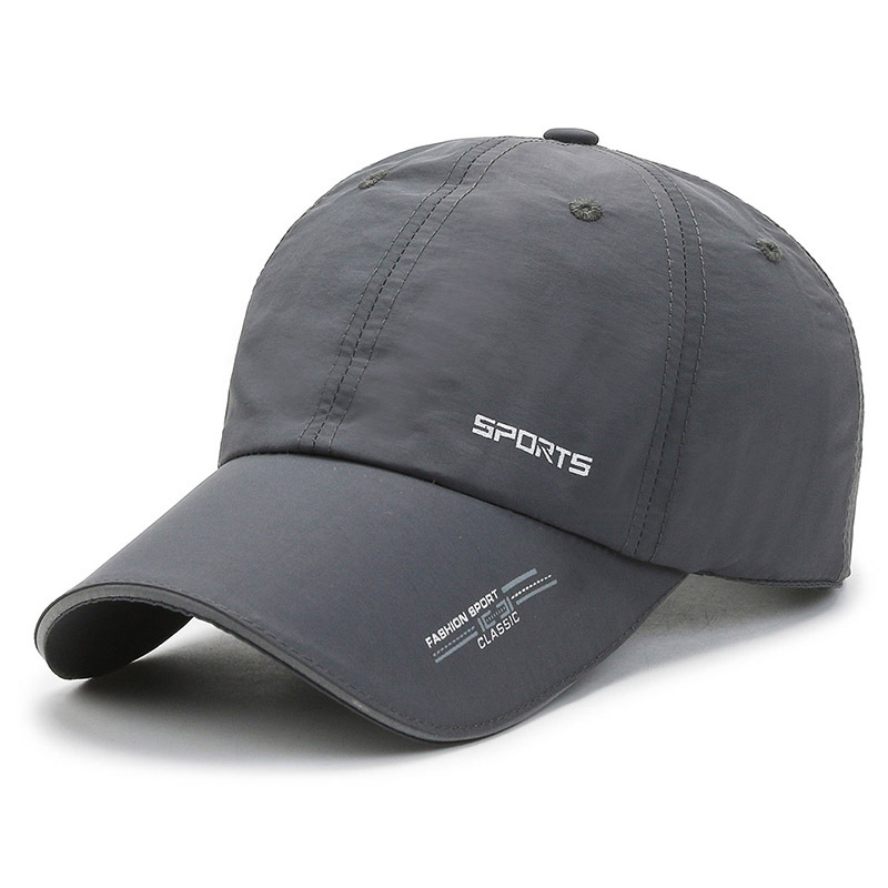 Spring and Summer New Sun Hat Fashion Sports Breathable Peaked Cap Outdoor Travel Baseball Cap Reflective Stripe Quick-Drying Cap