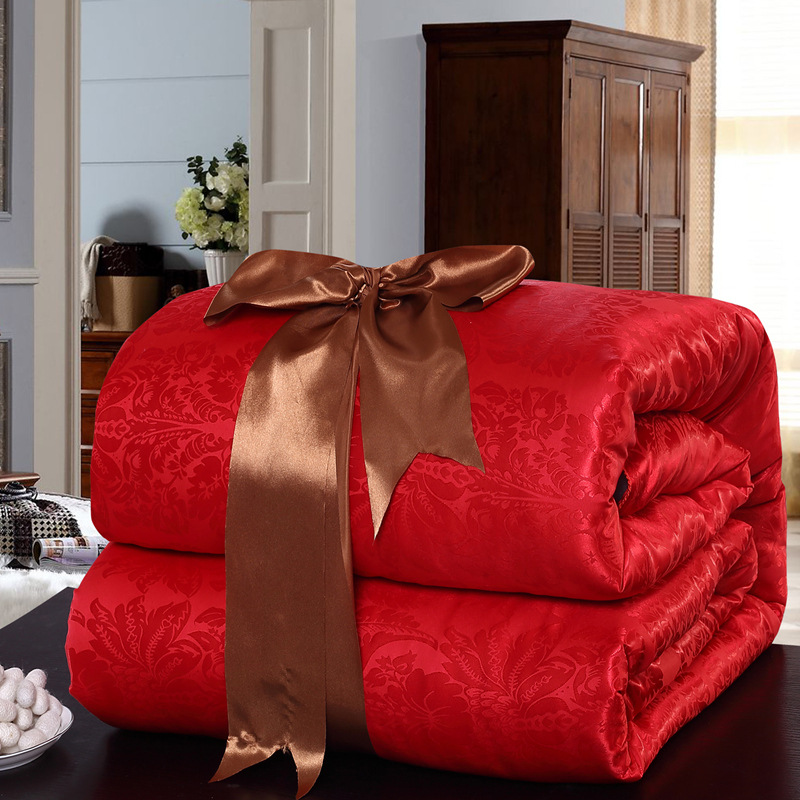 结婚女方陪嫁被子新婚喜被婚庆婚礼红被子新房嫁妆喜庆双人被喜被