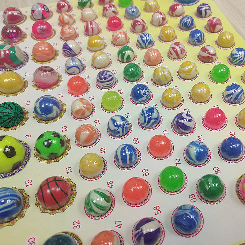 弹力球龙珠110抽抽奖大中小号实心夜光板儿童玩具摸奖抽抽乐便宜