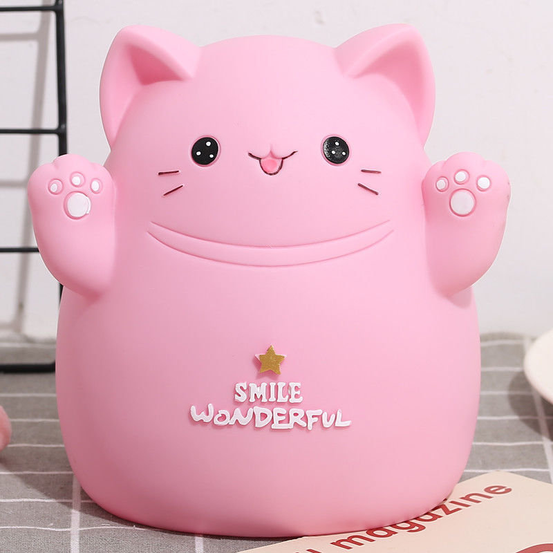 Cute Pet Dog Children Saving Pot Large Vinyl Money Box Boys and Girls Birthday Gift Creative Desktop Decoration Direct Supply