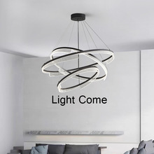 意式极简 客厅吊灯卧室现代简约高端玻璃北欧风艺术圆形餐厅灯