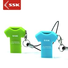 SSK飚王SCRS052 T恤单口读卡器TF/Microsd 读卡器迷你小巧 读卡器