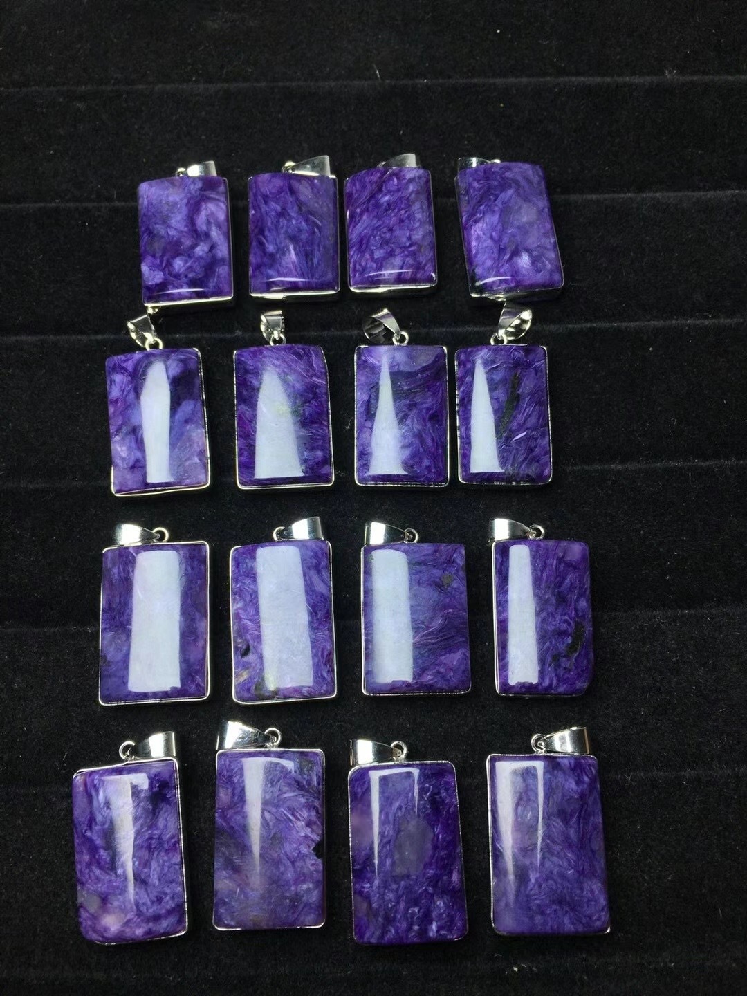 紫龙晶无事牌吊坠 方牌挂件 皇家紫纹路清晰无杂无裂-阿里巴巴