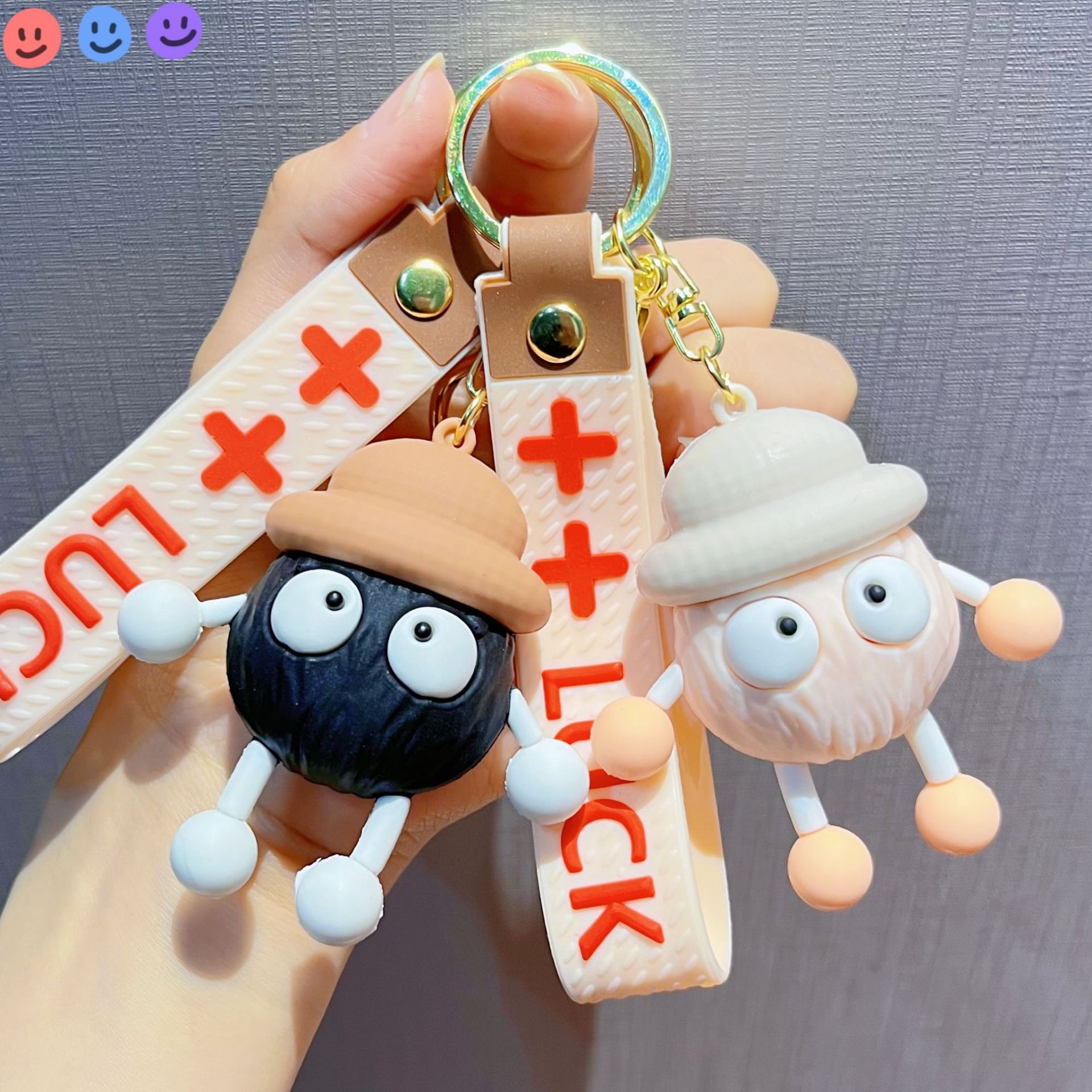 卡通动漫千与千寻钥匙扣可爱公仔小煤球钥匙链汽车包包挂饰小礼品