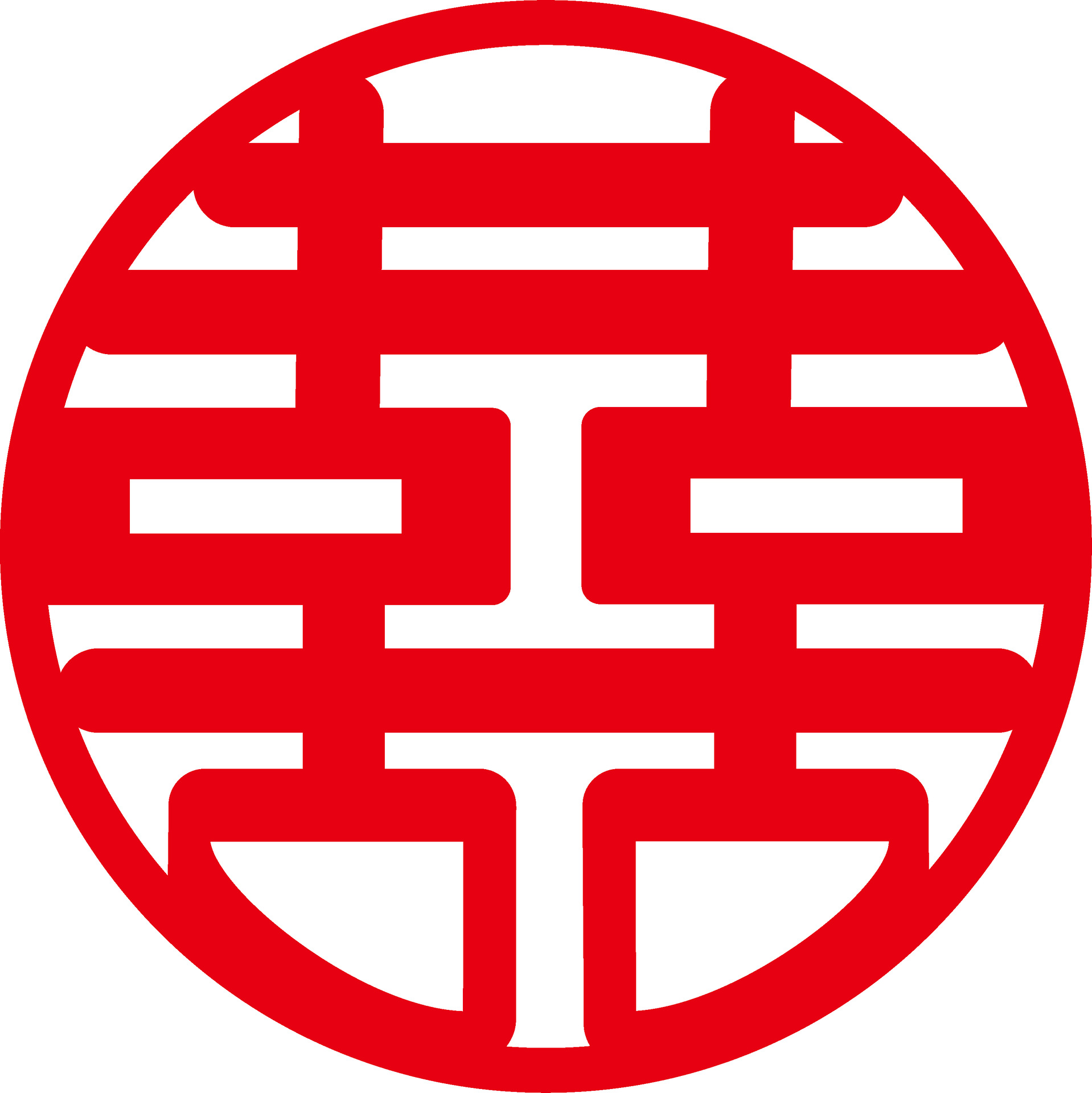 窗花喜字乔迁新春剪纸窗户